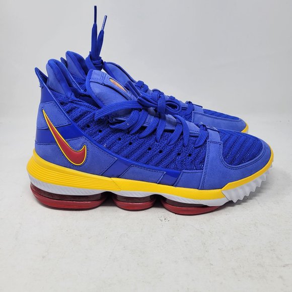 Nike Lebron XVI 16 SB SuperBron Racer Blue Varsity Red Maize White CD245… - Picture 2 of 16